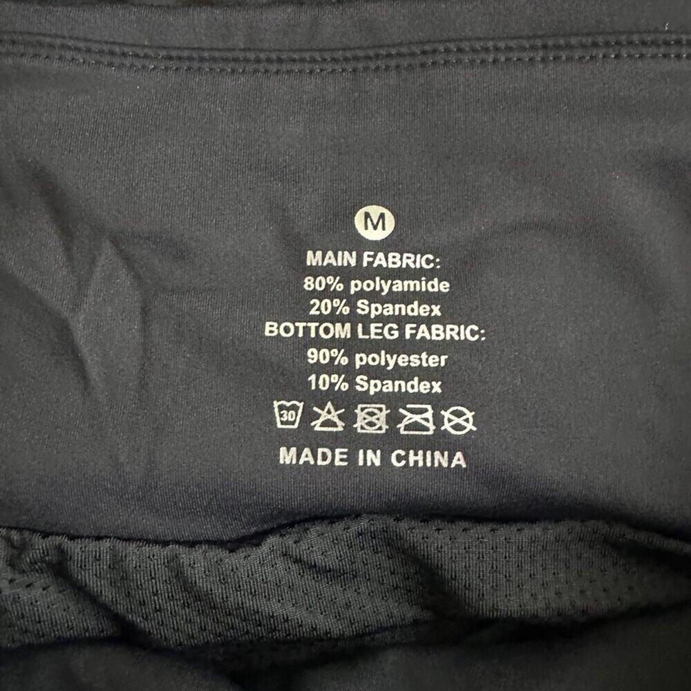 2/$30 Athletic Running Kiri Shorts Black Medium #A0013 - Picture 7 of 9